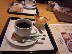 コーヒーも旨いよ。_吉野本葛 天極堂 奈良本店