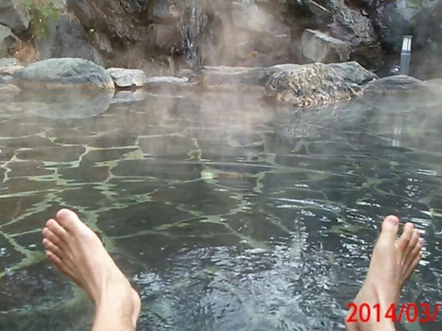 五浦観光ホテル本館の露天風呂です。_五浦温泉