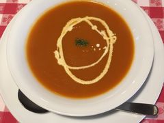 トマトのポタージュ・スープは、美味しかった！_ザ　カウボーイハウス