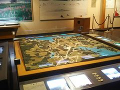 展示物。裏磐梯周辺の模型。_磐梯山噴火記念館