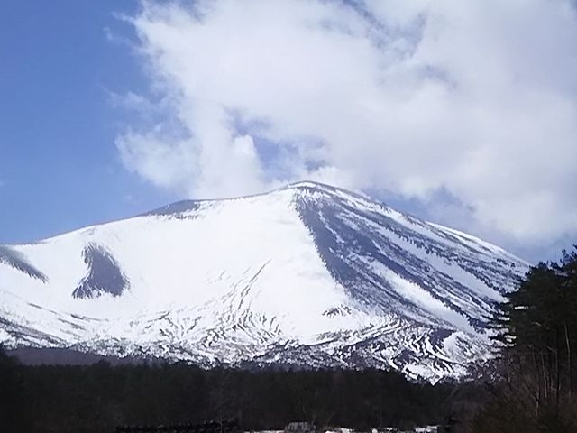 浅間山　雪景色　その２_浅間山（長野県小諸市）