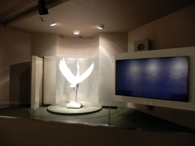 第１展示室
湯浴みする鶴
かみやま温泉発祥の紹介_上山城郷土資料館