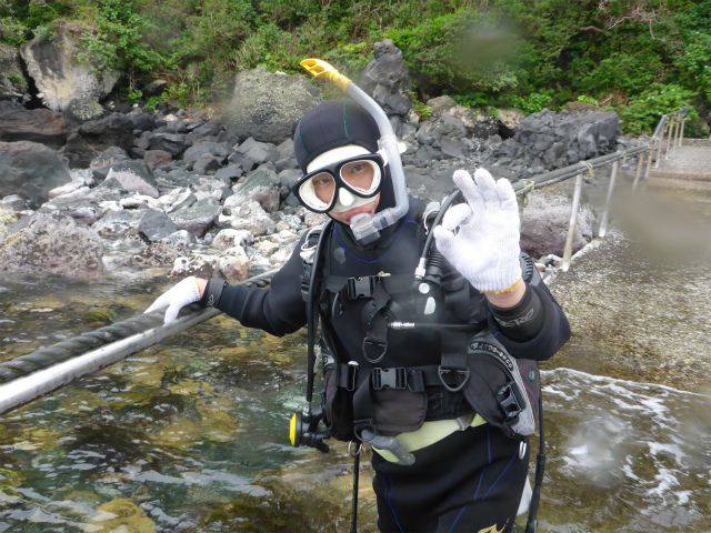 これから体験ダイビングに行ってきま〜す。ドキドキ(◎-◎;)!!_伊豆高原ダイビングスクール リトルリッツ