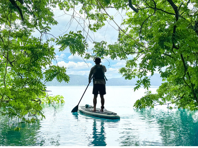 ���ʂ������Ƃ��͖؂̃g���l����������܂��B_Mikke sup&mountain guide