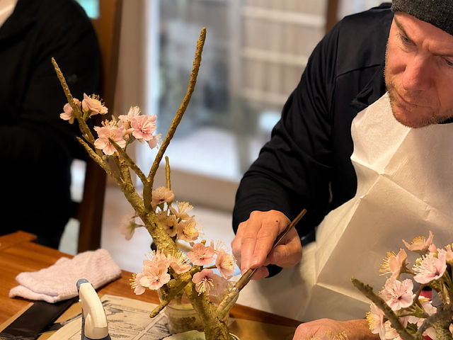�A�����J���炨�z���̂��q�l�B
���~�͂�^���ɑn�邲�l�q�B_Hakone Workshop ArtBonsai