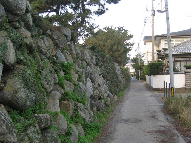 閑静な道_石垣の散歩道