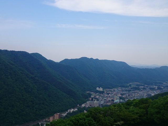 頂上からの景色_鬼怒川温泉ロープウェイ
