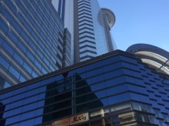 Kuda12����̐V�h�A�C�����h�^���[�ւ̓��e�ʐ^1