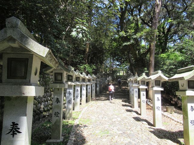 �Γ��U�̕��ԎR�̊K�i��o��Ƃ���ɐ_�Ђ�����_�����o�_��