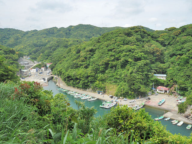 下に石廊崎漁港が植えてます
けつこう登った気がしますが
足元は舗装されてるので大丈夫_石廊崎
