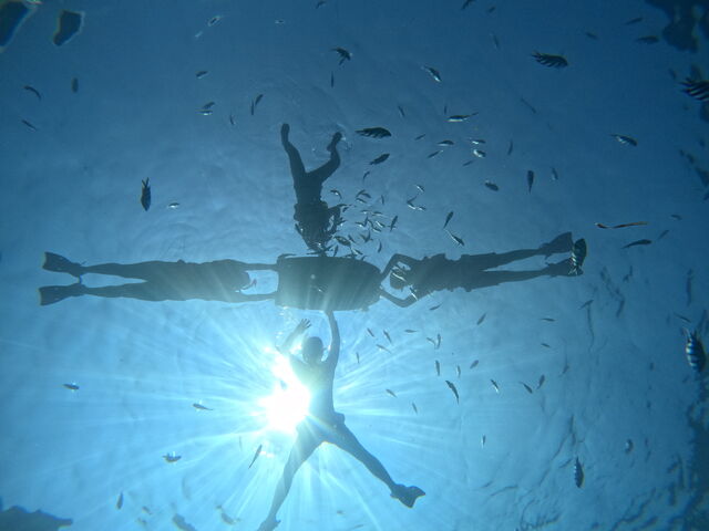 �K�C�h���񂪐����ĎB���Ă���܂��B_CHILL DIVE