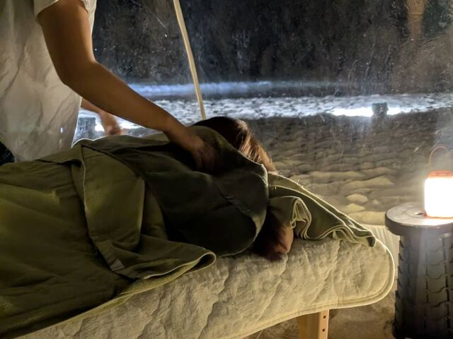 �Z���s�X�g���񂩂�ō��̎{�p�������A�S���̂��y���Ȃ�܂����B_Open Air Massage