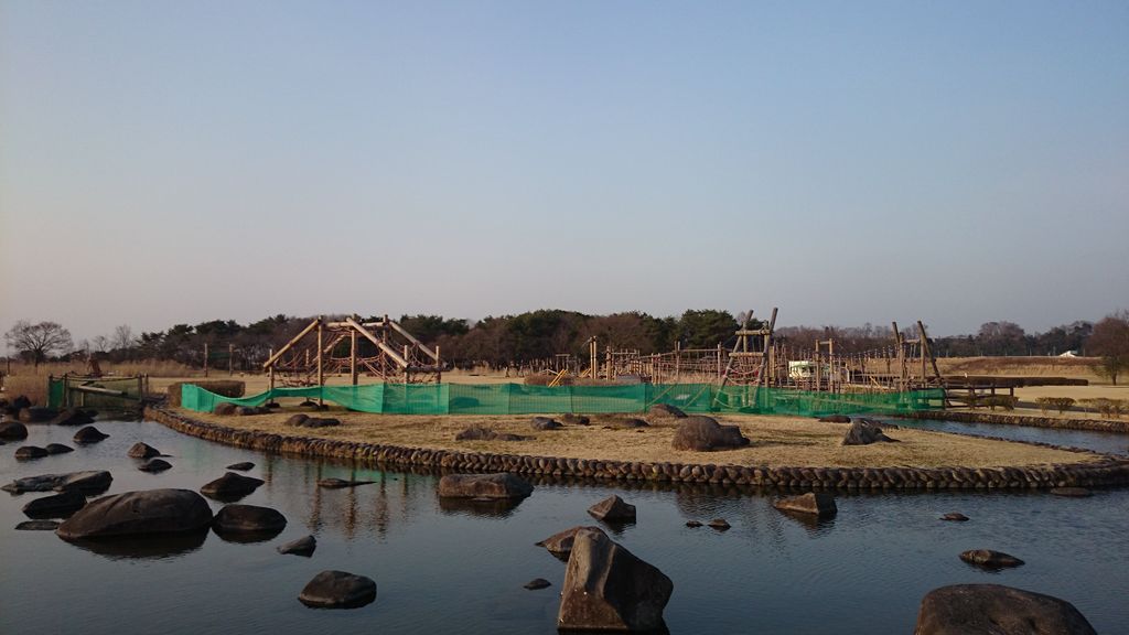 鬼怒グリーンパーク 水上アスレチック