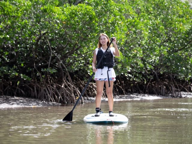 SUP�ɏ���ĐΊ_�̑厩�R�������悤_�Ί_�� ADVENTURE PiPi