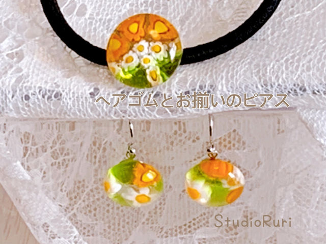 ���q�l�f�U�C���̃w�A�S���ƃs�A�X�̃Z�b�g��I�����W�n�������ˁ`_�K���X�H�[�@Studio Ruri