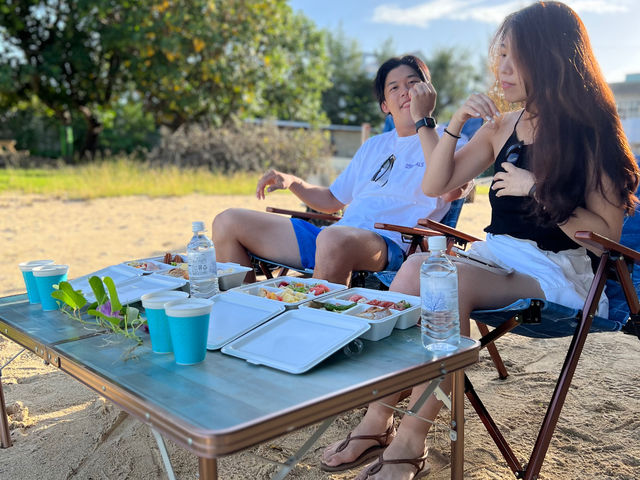 ���̉���̊C�𖞂��Ȃ��璩�H�^�C���h�r�[�`���[�j���O�g_Anjel club okinawa