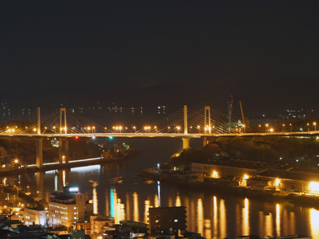 境内からの夜景_千光寺(広島県尾道市)