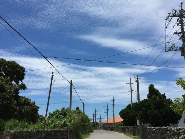 石垣島の海沿いをドライブするレンタカー