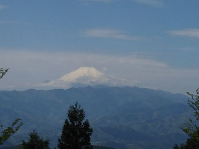 山頂からの富士山。_景信山