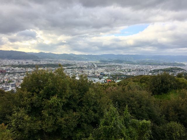 大舞台からの景色。_将軍塚青龍殿