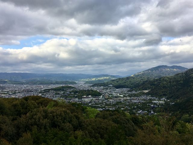 大舞台からの景色。_将軍塚青龍殿