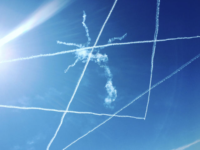 5機で描くスター_ブルーインパルス