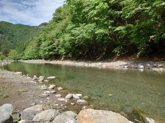 河原に降りることができます。_道の駅 上野
