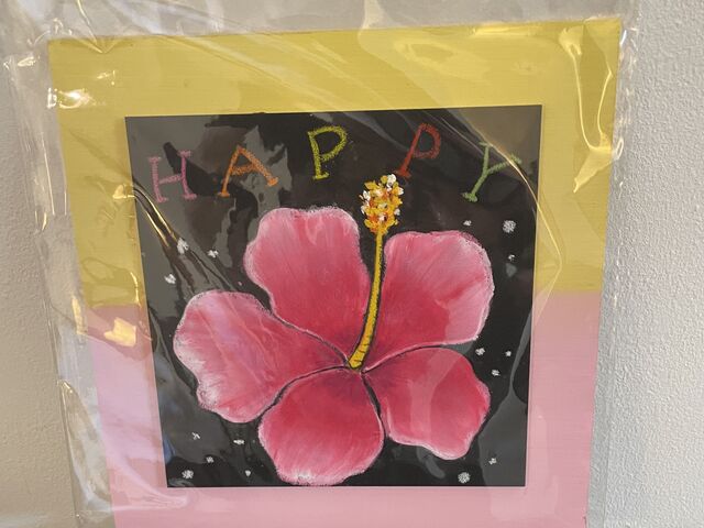 �Z���߂̃s���N�̉Ԃɂ��܂������A�F�͂������A���b�Z�[�W�����R�ɑI�ׂ܂��B_�`���[�N�A�[�g���X KANAE CHALK ART. ����