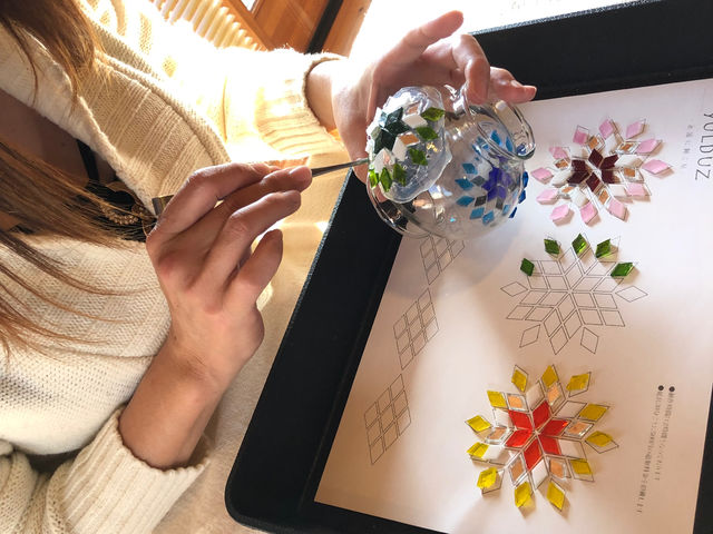 �f�U�C�������܂�����A�ڒ��܂ŃK���X�x�[�X�ɓ\���Ă��������܂���_�g���R�����v�����C�Y�j�b�N