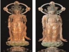木造日光菩薩立像・木造月光菩薩立像の写真1