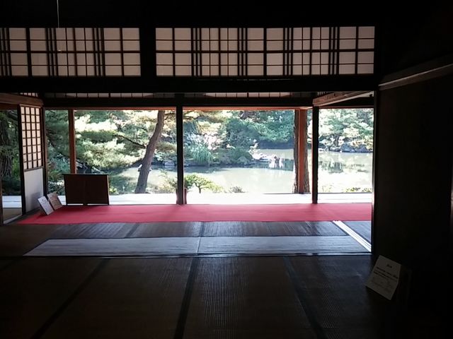 園内にある書院からの眺め_清水園