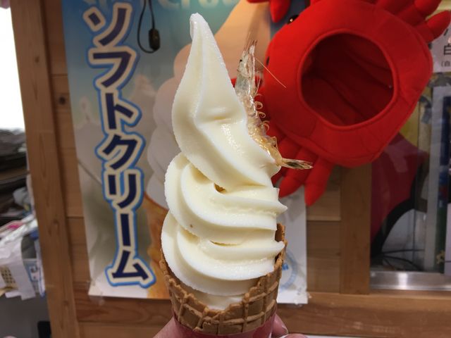 白えびソフトクリーム_富山のきときと市場