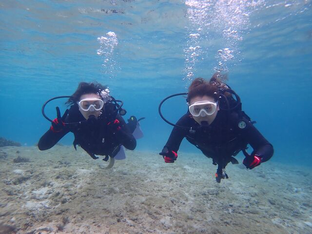 初めは浅瀬で呼吸の練習
_marine assist DEMI