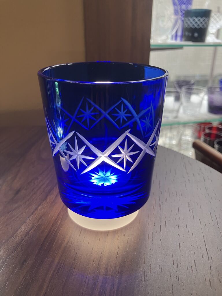 昭和レトロ 名も無き色ガラス パープルとグリーン 昭和レトロ 名も無き色ガラス パープルとグリーン 工芸品 ホビー・楽器
