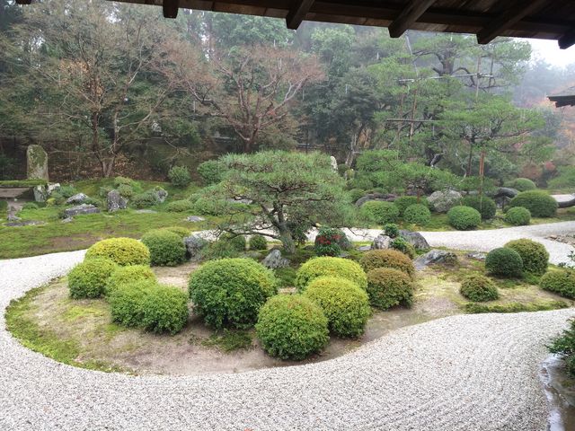 小書院から亀島を眺める_曼殊院