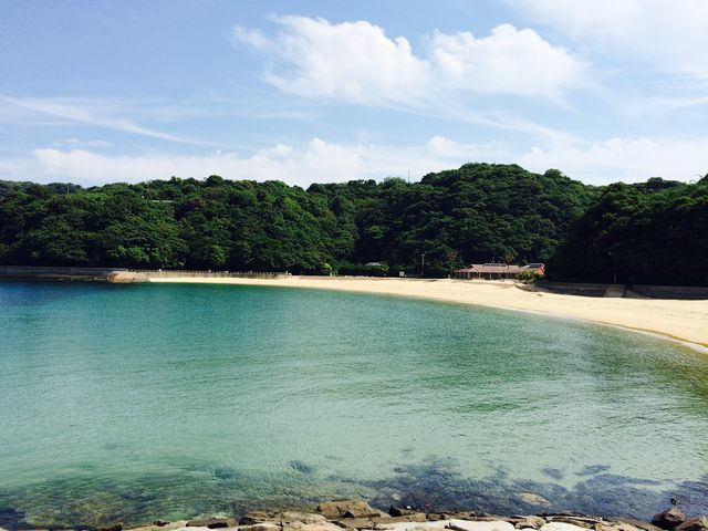 クラゲがいましたが、海きれいでした!_伊王島