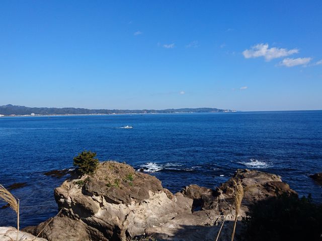 島からの眺め。_名勝仁右衛門島