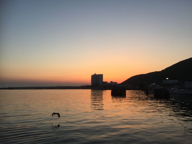 朝焼けの海_伊良湖クリスタルポルト