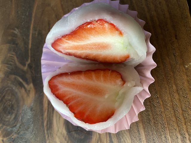 苺大福甘くて美味しかったです。_嘉山農園