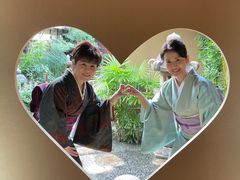 幸せいっぱいのハート窓_着物茶道体験 京都MAIKOYA