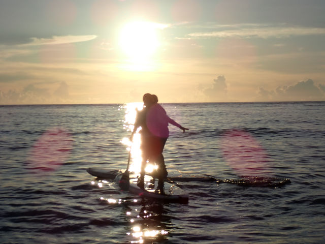 ����l�����̃T���Z�b�g���ԁB
�^�h�c���ɒ��݂䂭�[�z���T�b�v�̏�ŁB_Ehku Sup Okinawa