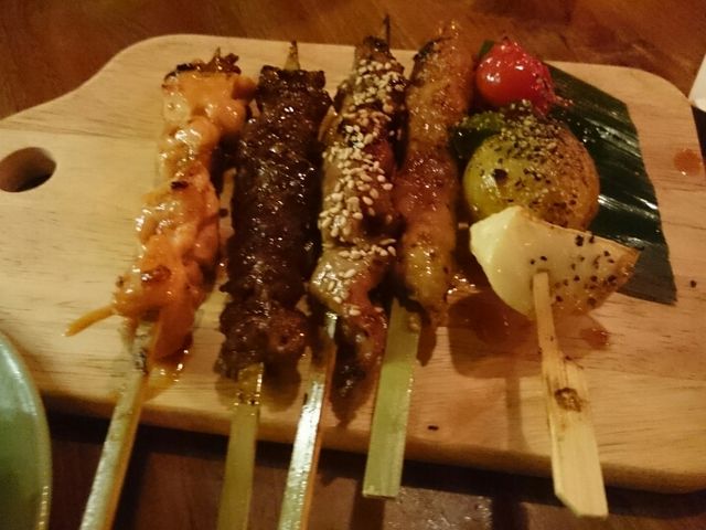串焼き5種盛り合わせ_モンスーンカフェ Monsoon Cafe アクアシティお台場