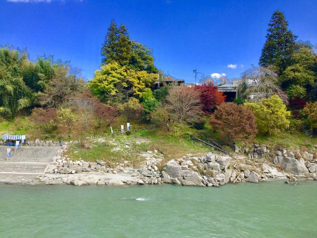 ちょうど紅葉の頃でした!_天竜峡