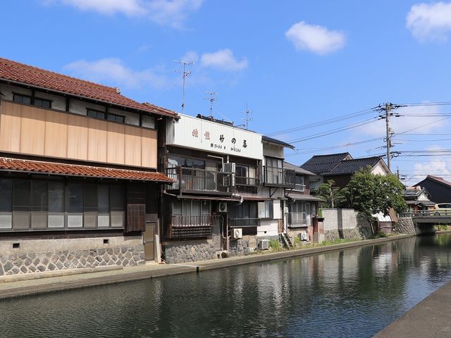 旧加茂川沿い。_米子城下町