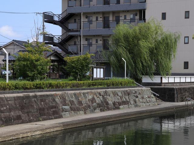 水辺に心地よい風が吹いていました。_米子城下町