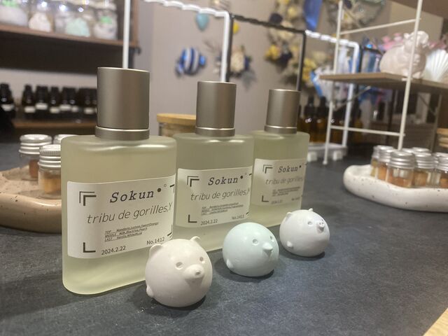 可愛いアロマストーンもいただきました_Sokun