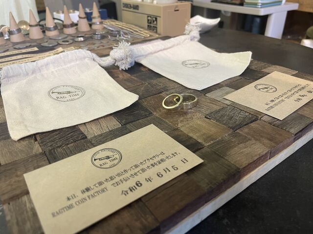 1���Ԃ������炸�Ɋ����B���킢���В��ƕۏ؏��܂ł��������܂����B_RAGTIME COIN FACTORY