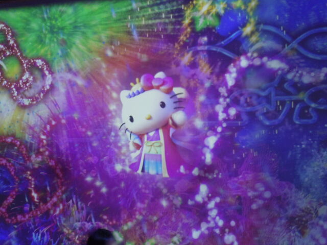 �傫�ȃX�N���[���ɃL�e�B�o��_HELLO KITTY SMILE