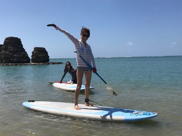 SUP�N���[�W���O�̗l�q_SURF & SUP North Ocean Blue