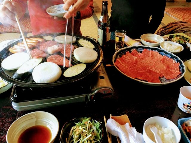 ����4�l�O�i�O�c��BBQ�R�[�X�j_���̖V���񂾎R��